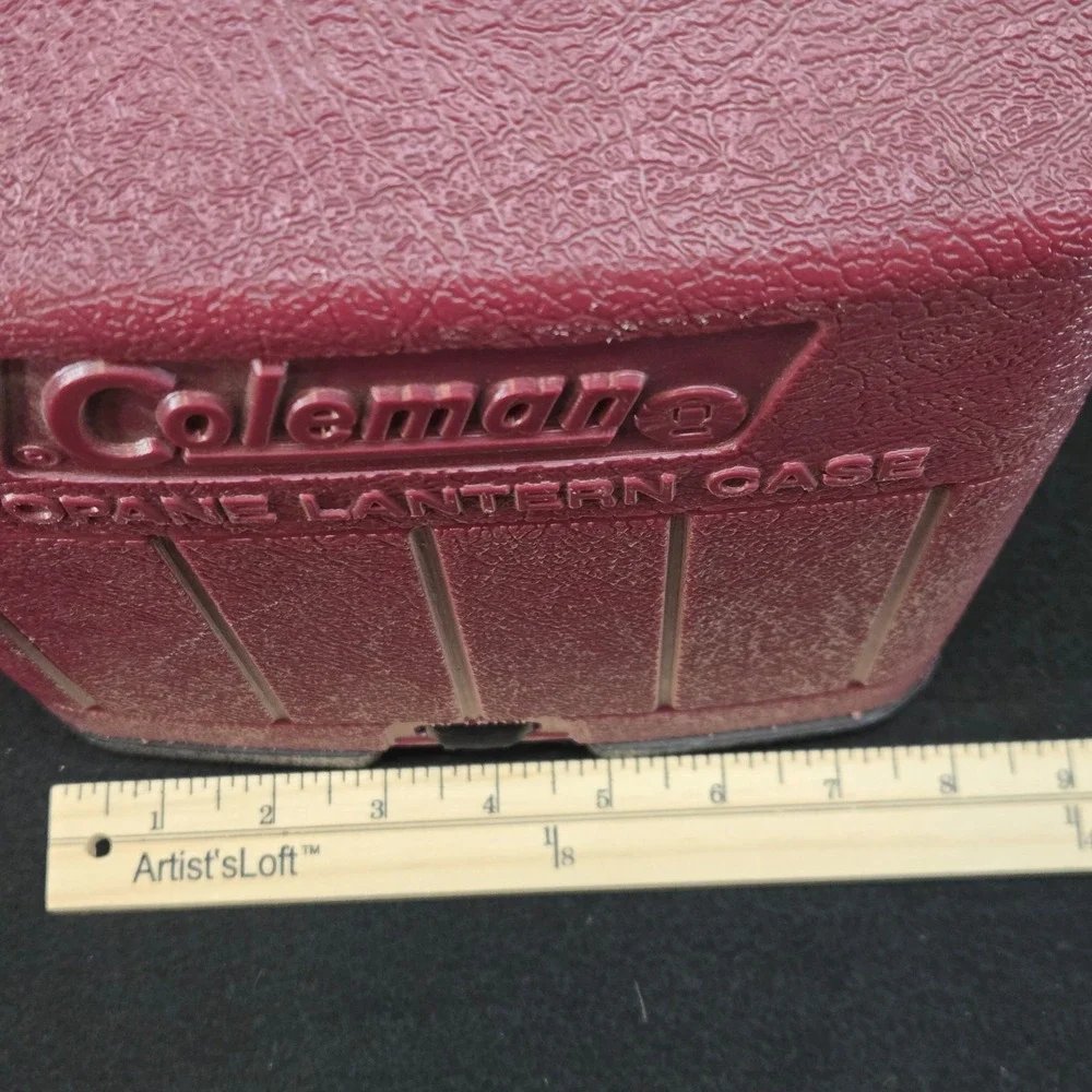 Vintage Coleman 5154B700 Electronic Ignition Propane Lantern w/ Red Case